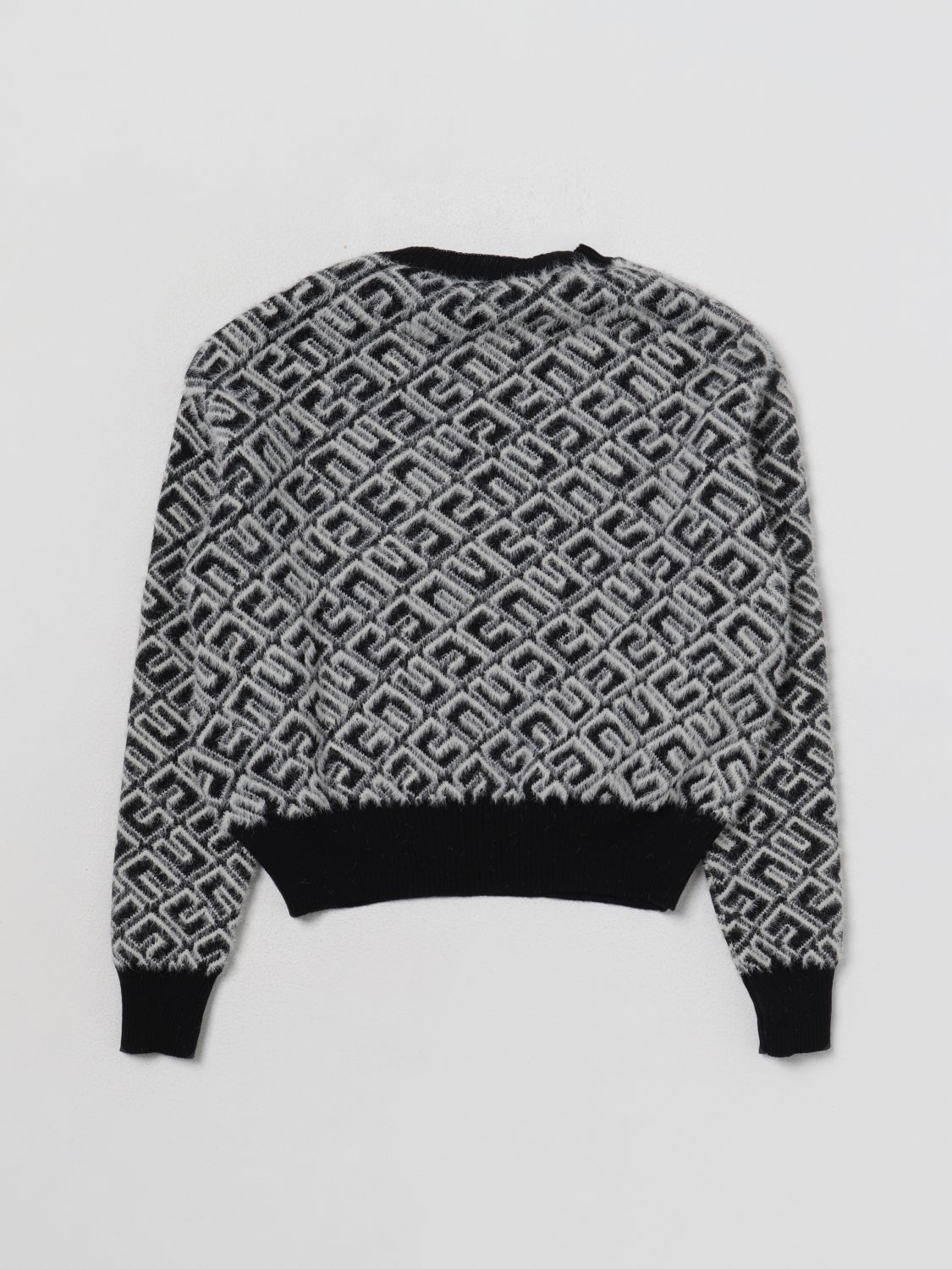 MAGLIA LOGO INCASTRO NERO/BURRO ELISABETTA FRANCHI La Mia Bambina