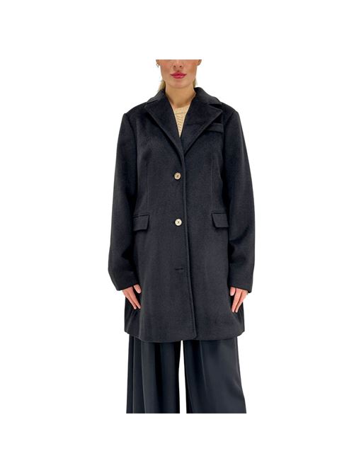 CAPPOTTO IN PANNO COLLO REVERS MARKUP | MW9640601/NERO