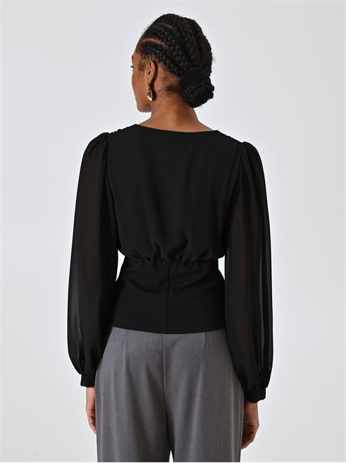 FSTYLE AI9065-B BLUSA SFIANCATA RINASCIMENTO | CFC0125687003/B001