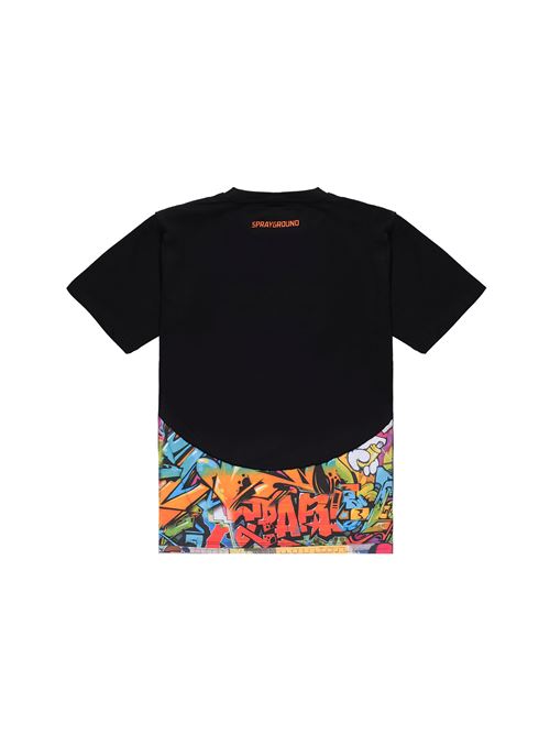 CURTAIN REGULAR T-SHIRT SPRAYGROUND | SPY1238/BLACK