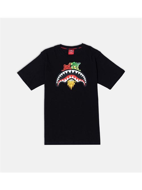 SHARKS IN PARIS CHARACTERS SNEAKIN TSHIRT SPRAYGROUND | SPY1343/BLACK