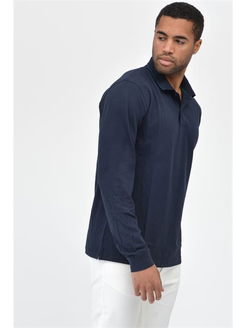 POLO SMALL STRIPE  ON COLLAR L/S EL. SUN68 | A33113/0007