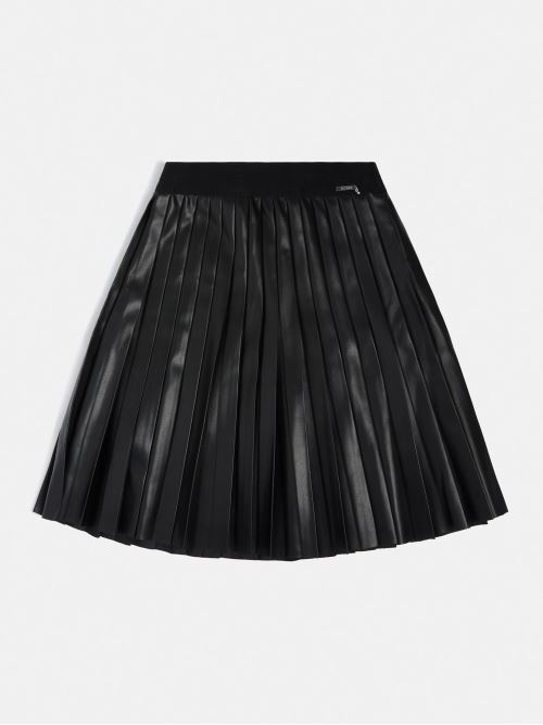 PU LEATHER SKIRT GUESS | J2YD01WE8D0/JBLK