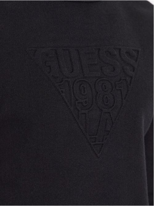 VICTOR LS CN EMBOSSED LOGO SWT GUESS | M3YR06Z2VU2/JBLK