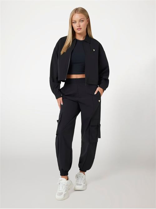 AURLIE ZIP JACKET GUESS | V4YH02WG982/JBLK