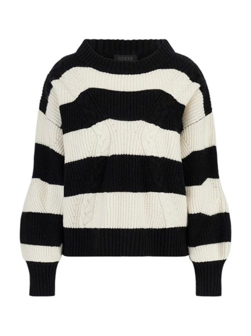 CREAM AND BLACK STRI