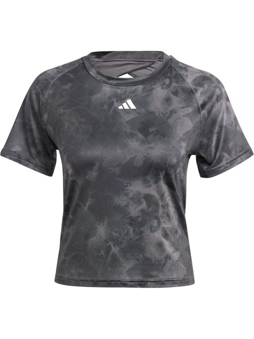 AOP FLOWER TEE ADIDAS | IN4300/CARBON