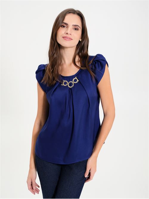 FSTYLE PE7038-P BLUSA SCATOLETTA RINASCIMENTO | CFC0117923003/B056