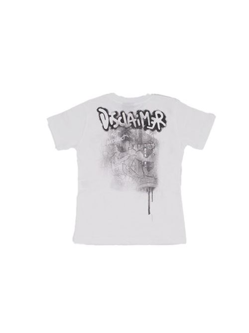 T SHIRT DISCLAIMER | 25EDK58410/BIANCO