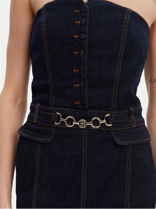 MIDI DENIM DRESS RAWWASH FRACOMINA | FR25SD4010D46093/L23
