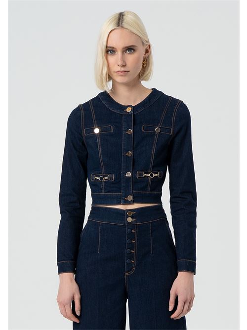 DENIM CHANEL JACKET RAWWASH FRACOMINA | FR25SJ4004D46093/L23