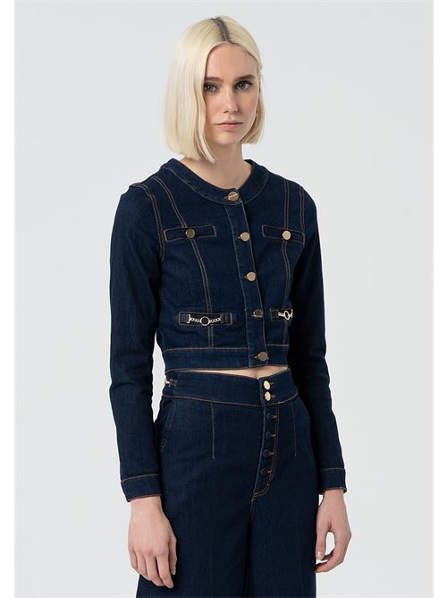 DENIM CHANEL JACKET RAWWASH FRACOMINA | FR25SJ4004D46093/L23