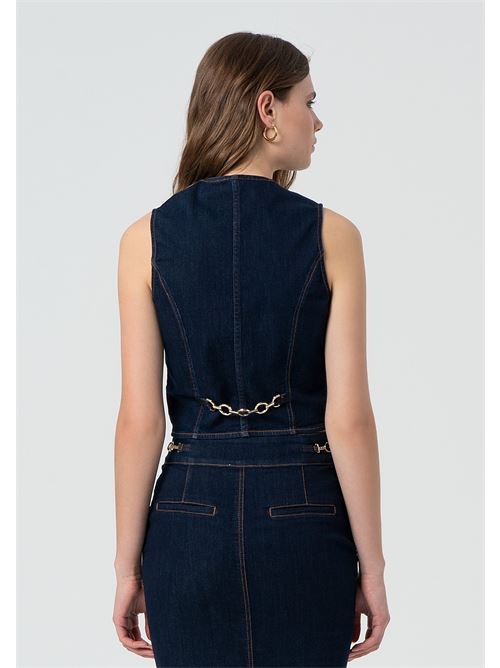 DENIM GILET RAWWASH FRACOMINA | FR25SJ5024D46093/L23