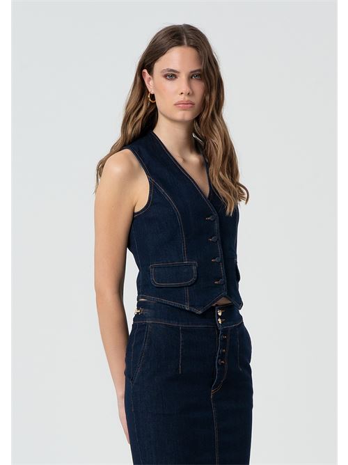 DENIM GILET RAWWASH FRACOMINA | FR25SJ5024D46093/L23