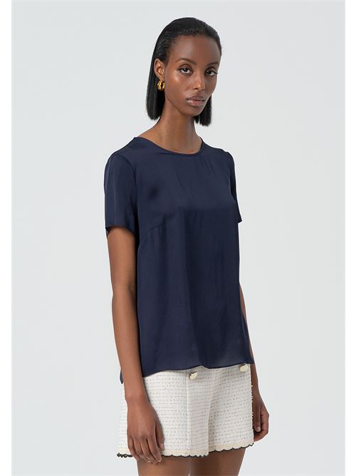 CLASSIC HALF SLEEVES BLOUSE SAND FRACOMINA | FR25ST1032W77401/117