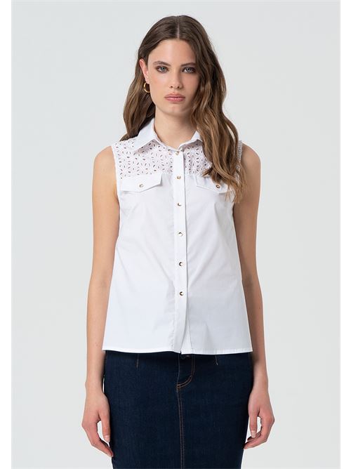 TANK SHIRT WHITE FRACOMINA | FR25ST2019W682V8/278