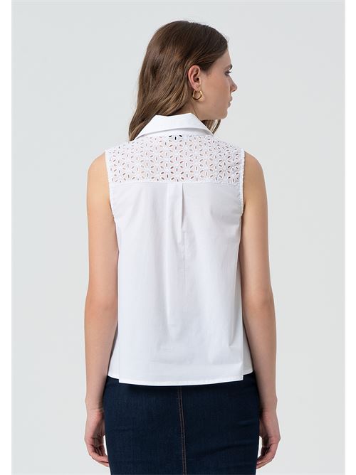 TANK SHIRT WHITE FRACOMINA | FR25ST2019W682V8/278