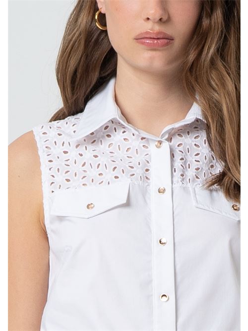 TANK SHIRT WHITE FRACOMINA | FR25ST2019W682V8/278