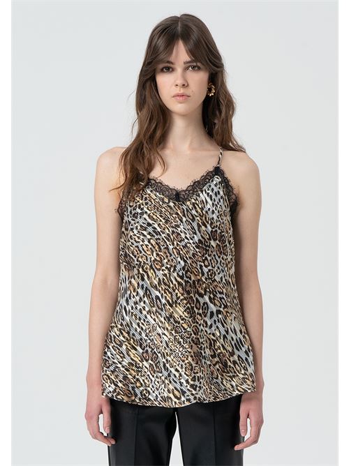 PRINTED TANK TOP SANDBLACK FRACOMINA | FR25ST2031W777J8/388