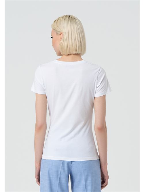 SLIM T-SHIRT WHITE FRACOMINA | FR25ST3002J40108/278