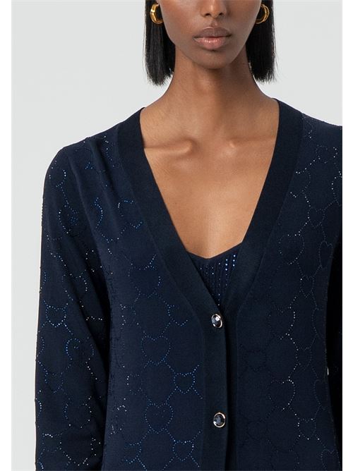 EMBELLISHED V-NECKLINE CARDIGAN DAR FRACOMINA | FR25ST8006K414R9/117