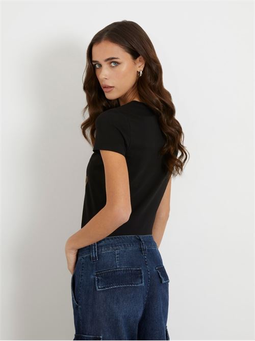 SS CN 4G LOGO TEE GUESS | W4RI35J1314/JBLK