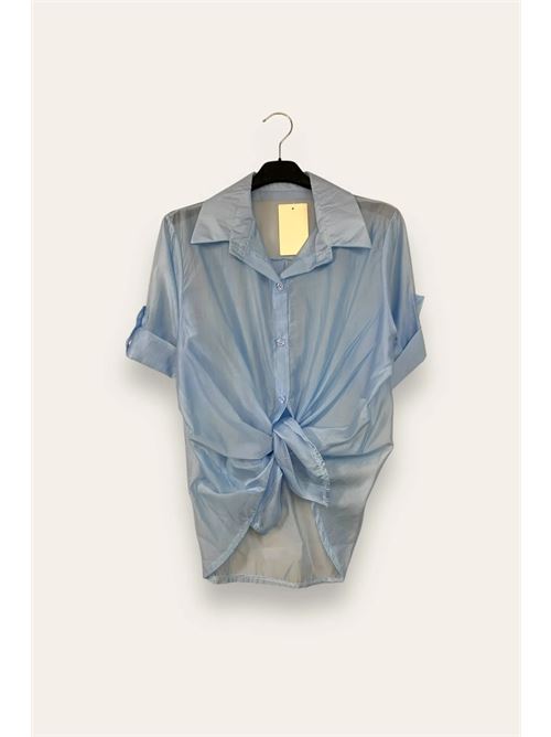Camicia in tencel LOVEme | CA-12589/Azzurro