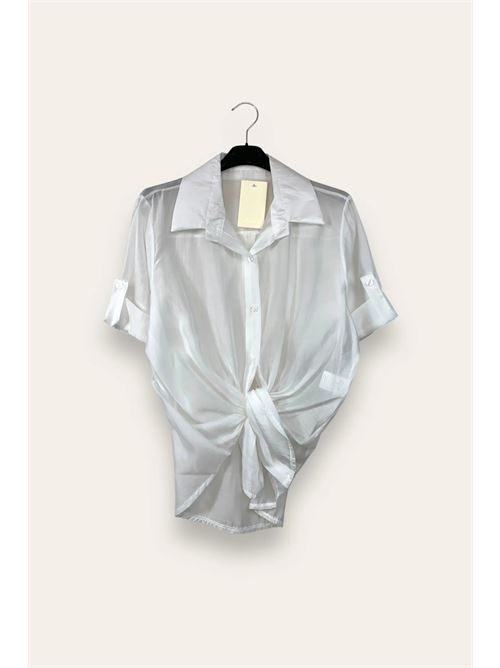 Camicia in tencel LOVEme | CA-12589/Bianco