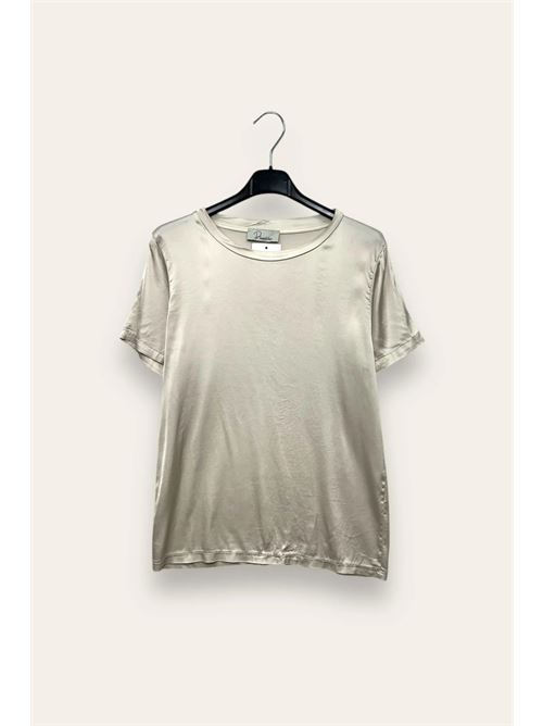 Maglietta in raso in viscosa LOVEme | CH-12822/Beige