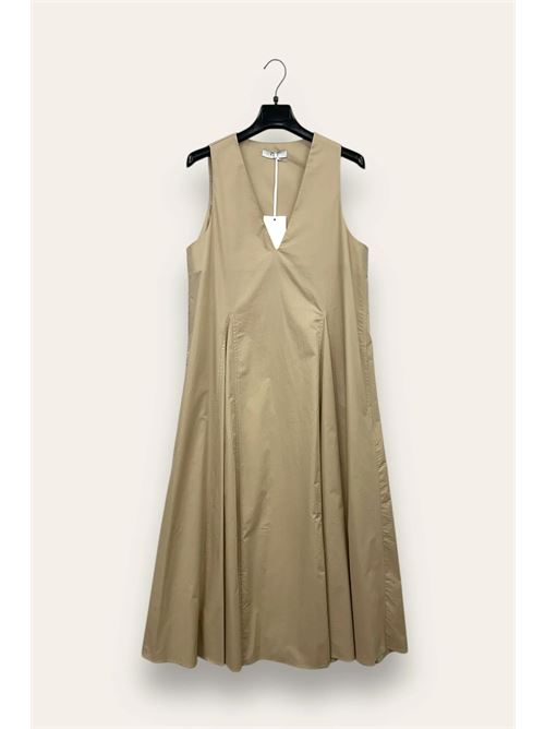 Abito lungo scollo V LOVEme | FA-12662/Beige