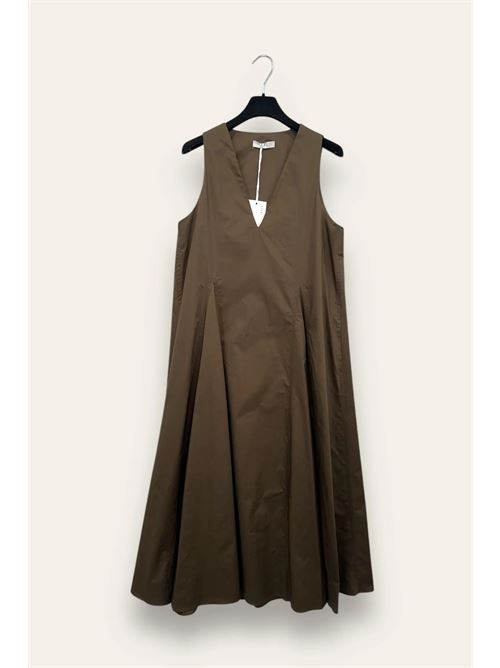 Abito lungo scollo V LOVEme | FA-12662/Moro