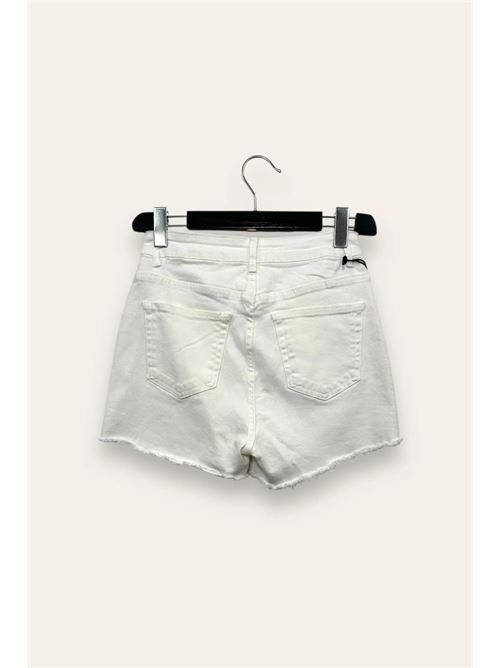Shorts sfrangiato LOVEme | TD-12888/Bianco