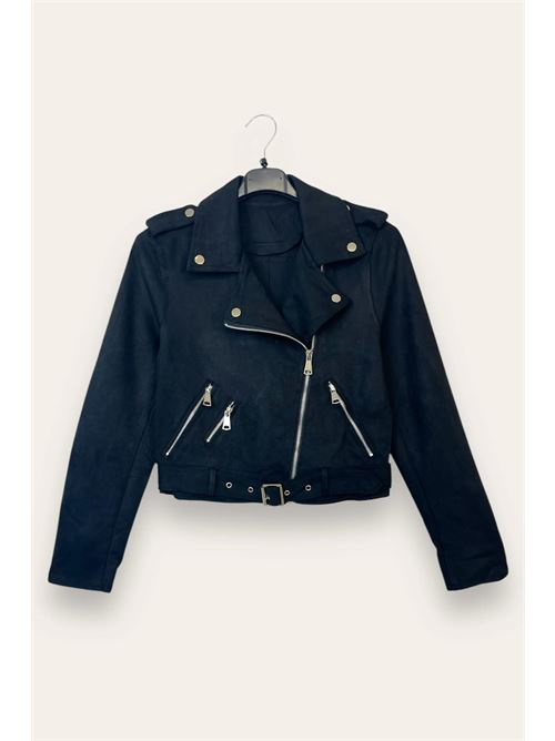 Giacca chiodo in dainetto LOVEme | YY-10704/Nero