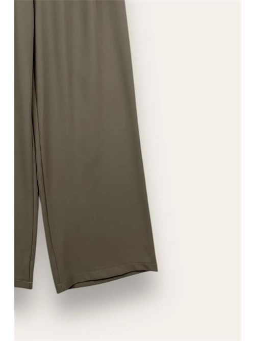 Pantalone fluido a palazzo, elastico retro vita LOVEme | ZC-11057/Fango