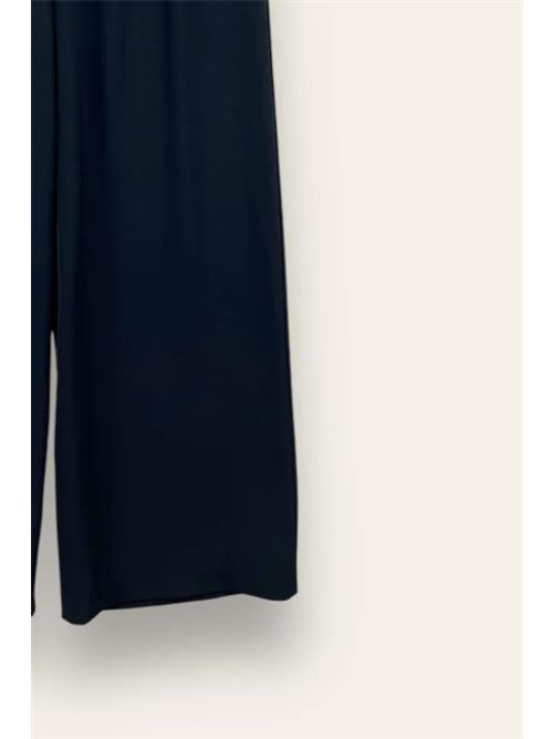 Pantalone fluido a palazzo, elastico retro vita LOVEme | ZC-11057/Nero