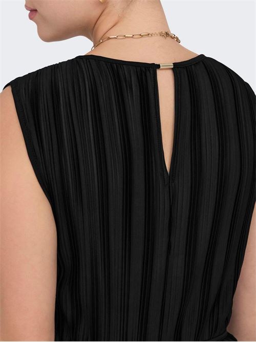 ONLELEMA S/L PLISSE DRESS BOX JRS ONLY | 15201887/Black
