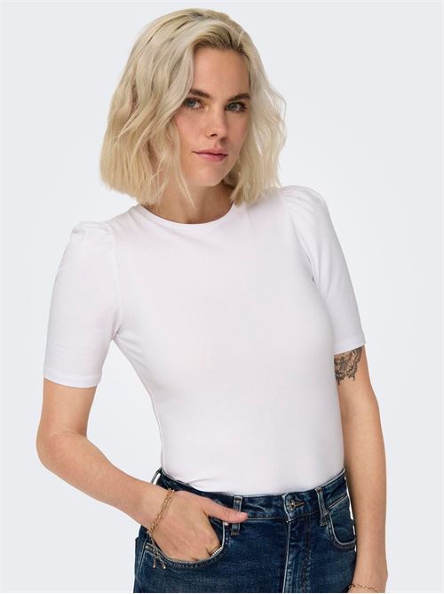 ONLLIVE LOVE 2/4 PUFFTOP JRS NOOS ONLY | 15282484/White