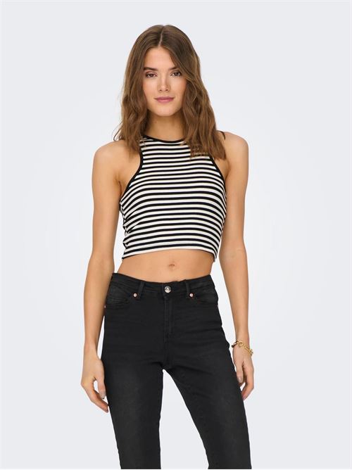 ONLBELIA S/L CROP TOP JRS NOOS ONLY | 15289846/Black