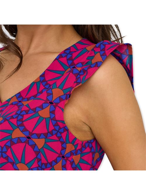 ONLALMA LIFE POLY S/S ELINA TOP AOP ONLY | 15290791/Cabaret