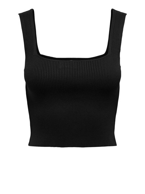 ONLTATIANNA SL CROPPED SQUARE NECK KNT ONLY | 15344407/Black