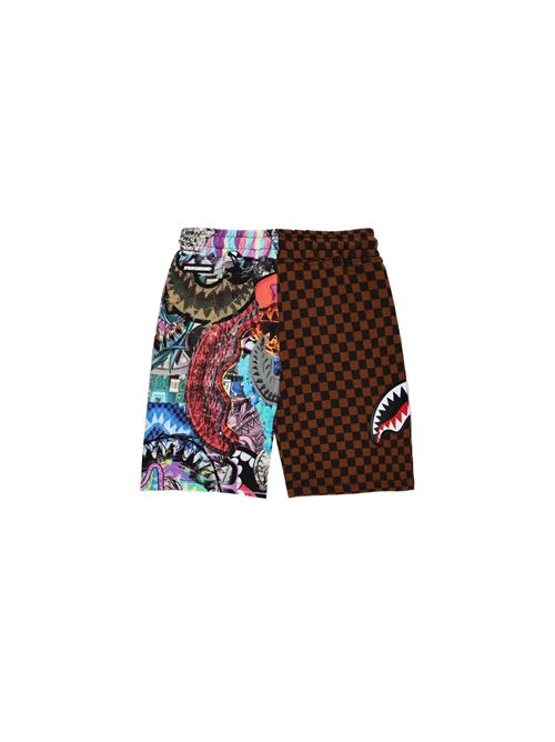 ALL THE SHARKS SPLIT SHORTS SPRAYGROUND | SPY1263/CHECK