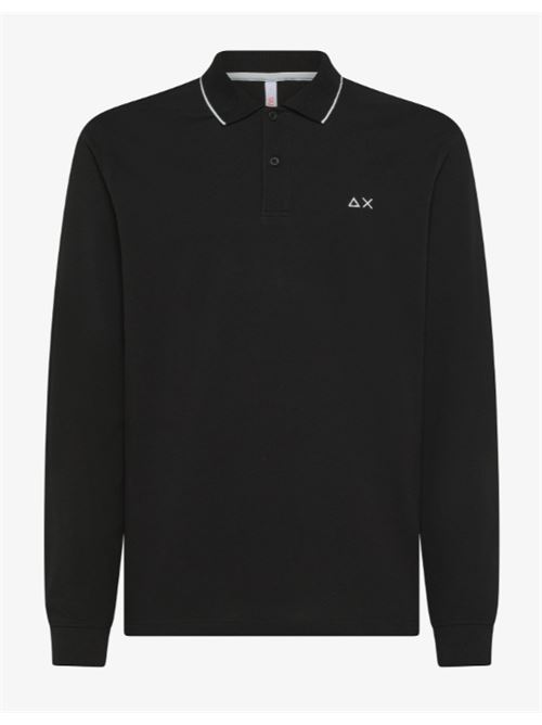 POLO SMALL STRIPES ON COLLAR  L/S SUN68 | A35111/11
