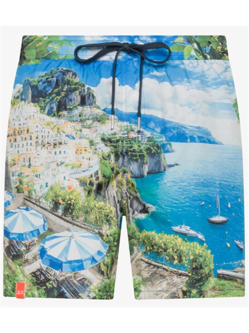 SWIM PANT LANDSCAPE SUN68 | H35118/5888