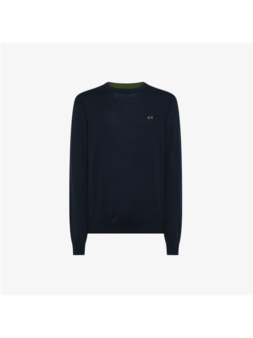 SWEATER ELBOW CONTRAST COLOR SUN68 | K35110/07