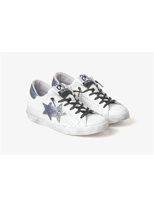 SNEAKERS PRIME STAR BIANCO/ARGENTO/NERO 2STAR | 2SD5108/032