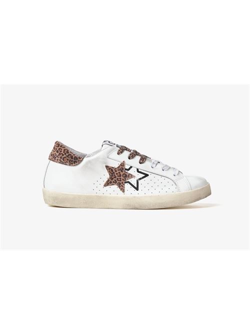 SNEAKERS PRIME STAR BIANCO/LEOPARDATO 2STAR | 2SD5111/149