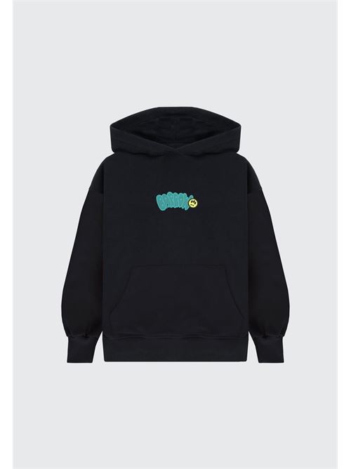 FLEECE REGULAR DROP SHOULDER  HOODIE UNISEX BARROW | S6BKJUHS002/110