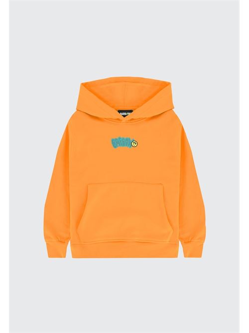 FLEECE REGULAR DROP SHOULDER  HOODIE UNISEX BARROW | S6BKJUHS002/BW315