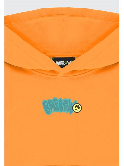 FLEECE REGULAR DROP SHOULDER  HOODIE UNISEX BARROW | S6BKJUHS002/BW315