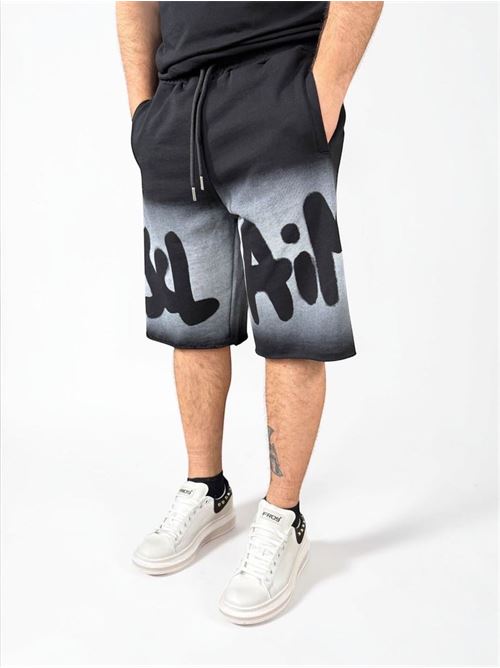 BERMUDA UOMO IN FELPA DISCLAIMER | 26EDS55420/NERO